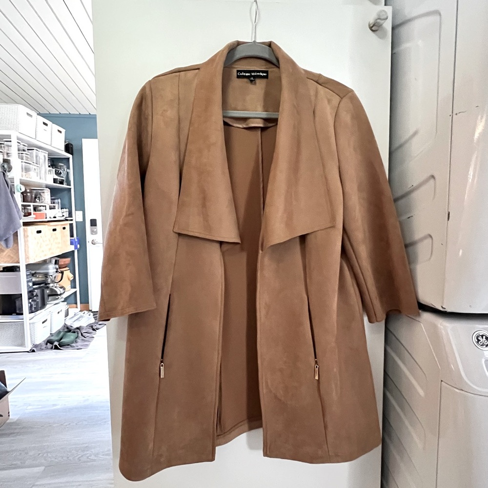 Catherine Malandrino Faux Suede Coat